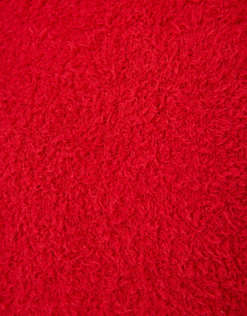 P.J. Salvage Bundle Up Boucle Robe in Samba Red