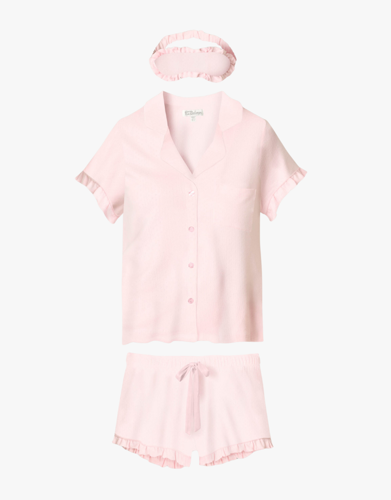 P.J. Salvage PJ Set Pointelle Essentials in Ballet Pink