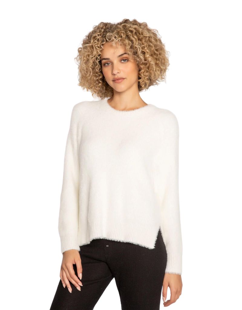 PJ Salvage Mountain Mama Long Sleeve Top in Ivory