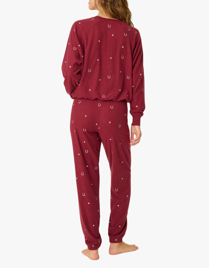 PJ Salvage Hold Your Horses Banded Pant in Port