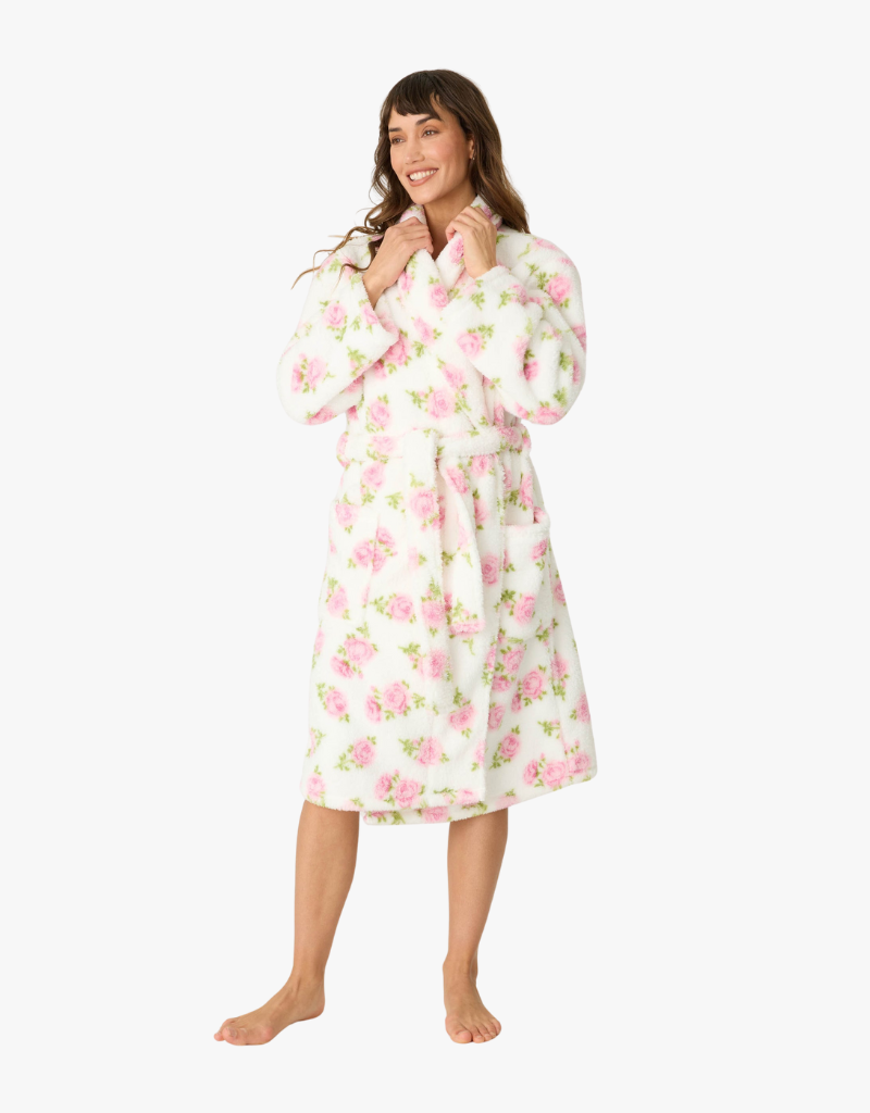 PJ Salvage Lets Get Cozy Robe in Ivory