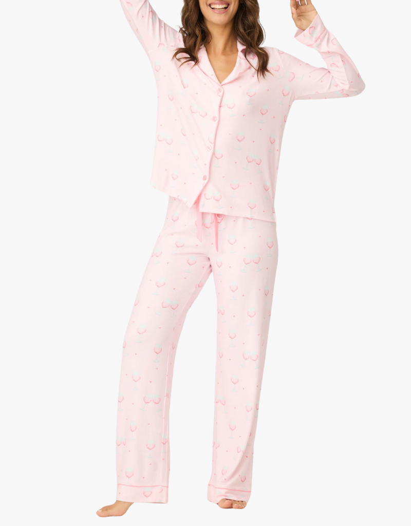 P.J. Salvage PJ Set Happy Hour in Light Pink