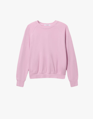 Perfect White Tee Alexi French Terry Sweatshirt in Sugar Pink
