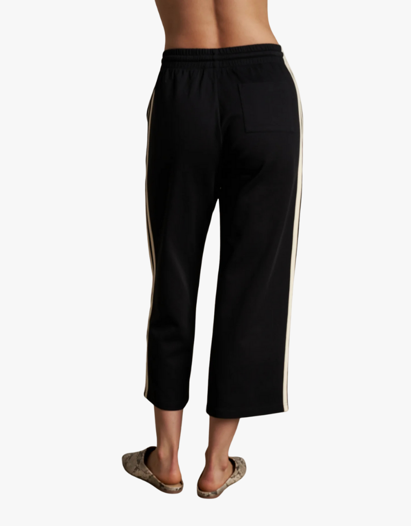 Perfect White Tee Claud Travel Track Pant in True Black