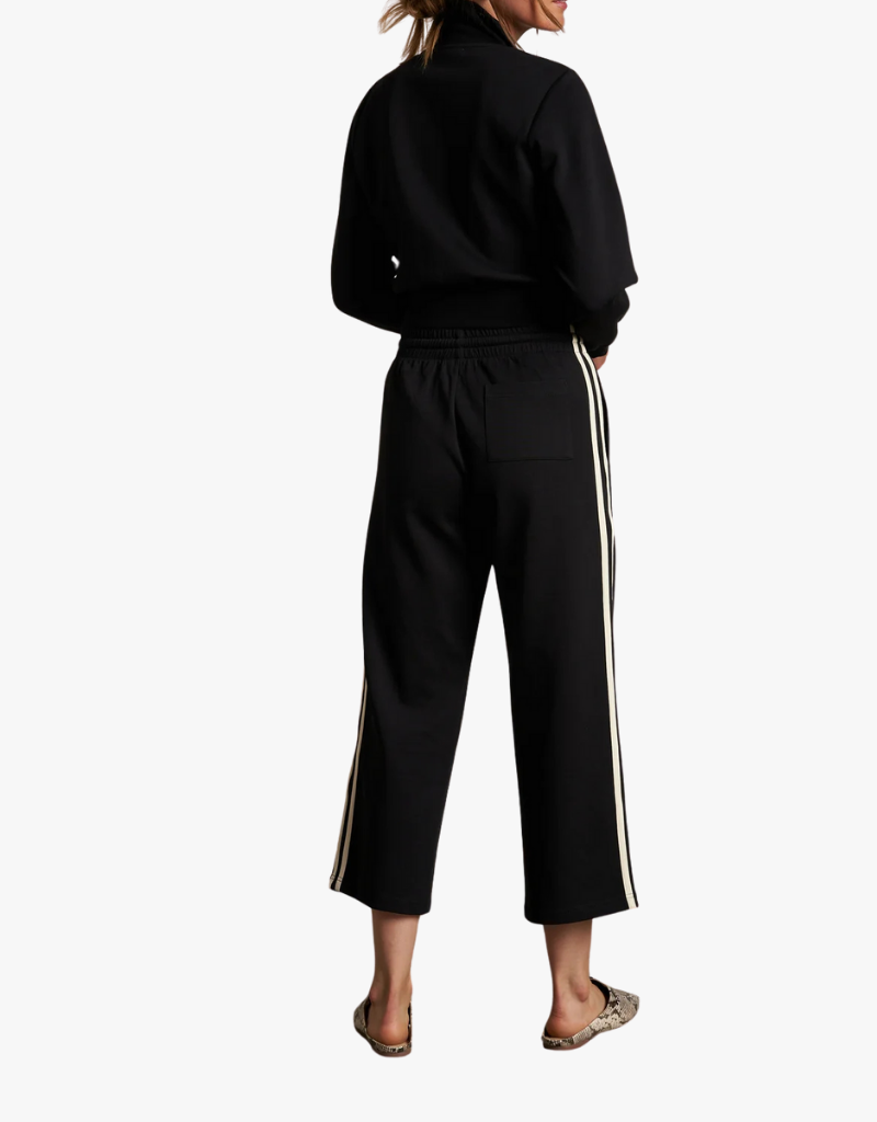 Perfect White Tee Claud Travel Track Pant in True Black