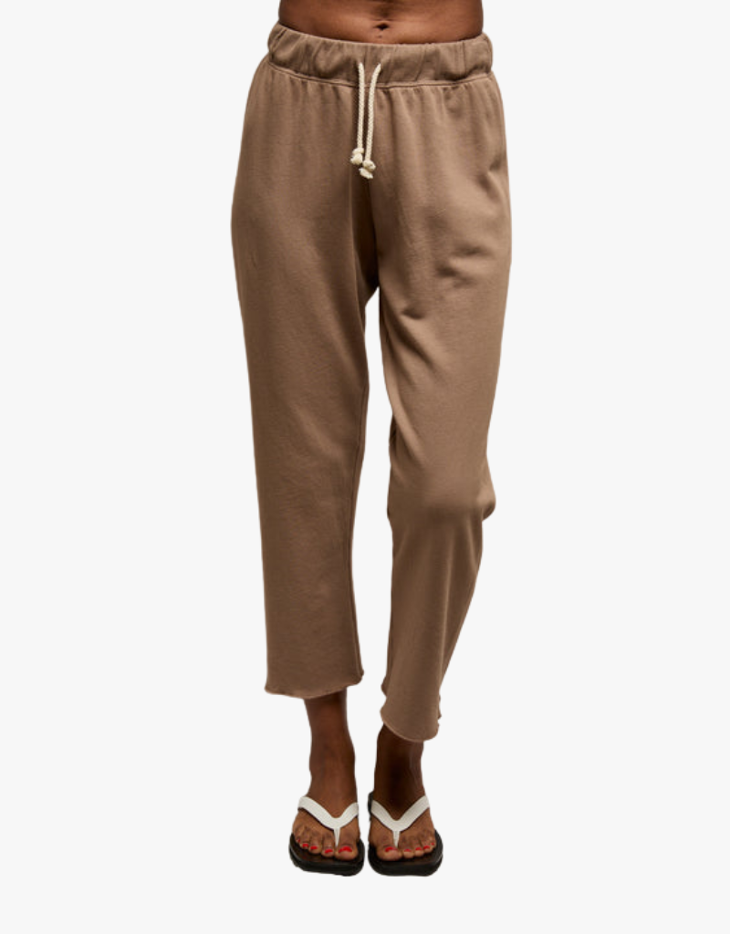 Perfect White Tee Jamaica Beach Fleece Pant in Mocha