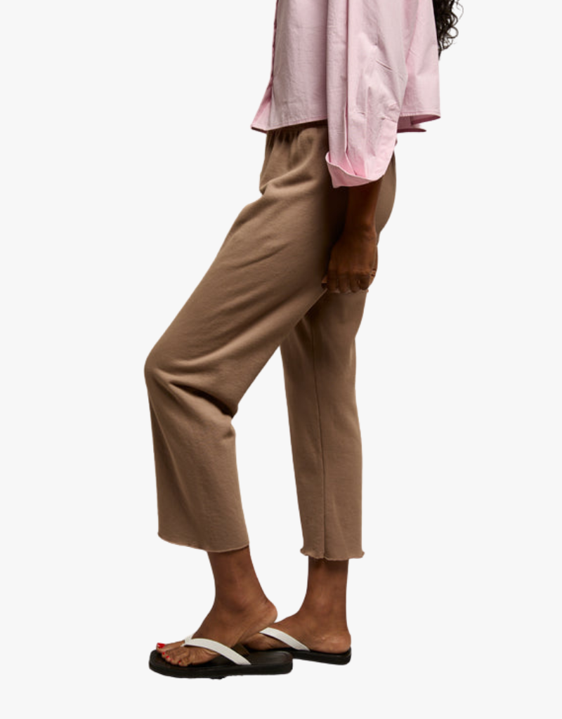 Perfect White Tee Jamaica Beach Fleece Pant in Mocha