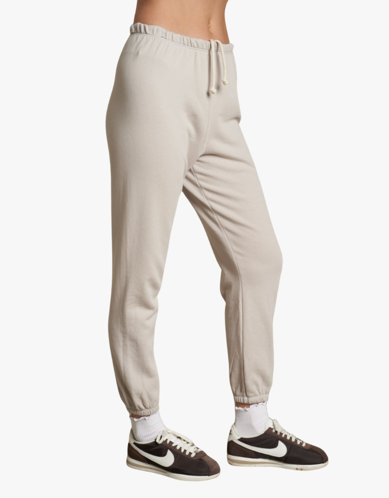 Perfect White Tee Johnny French Terry Easy Sweatpant in Silver