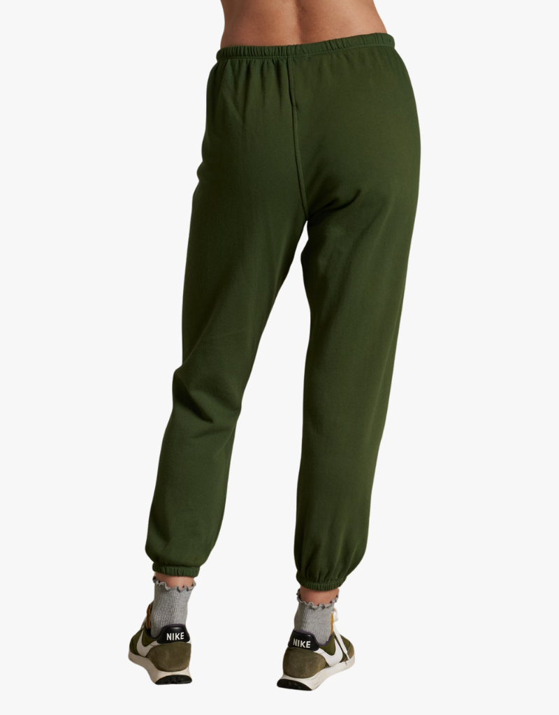 Perfect White Tee Johnny French Terry Easy Sweatpant in Fern Green