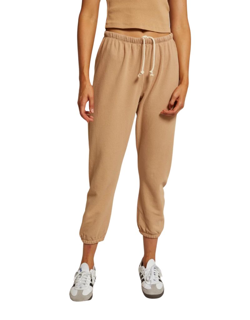 Perfect White Tee Johnny French Terry Easy Sweatpants in Dune