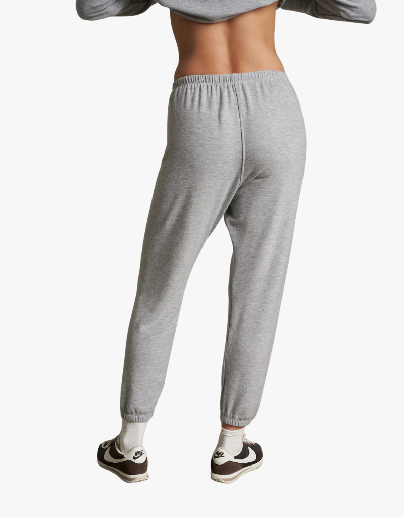 Perfect White Tee Mare Brushed Sweater Jersey Jogger in Heather Grey