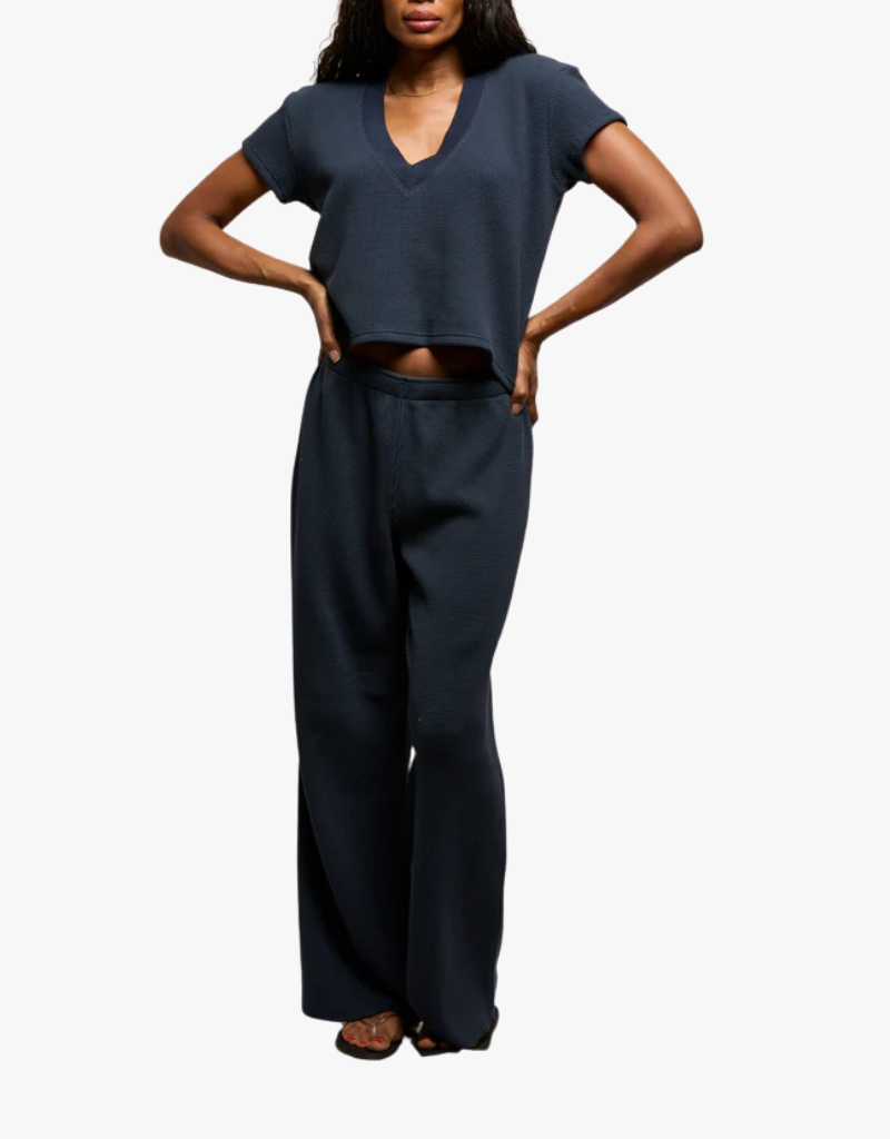 Perfect White Tee Shane Waffle Pants in Navy