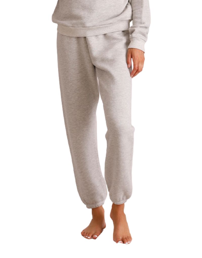 Perfect White Tee Steviesweat Easy Sweatpant in Heather Grey