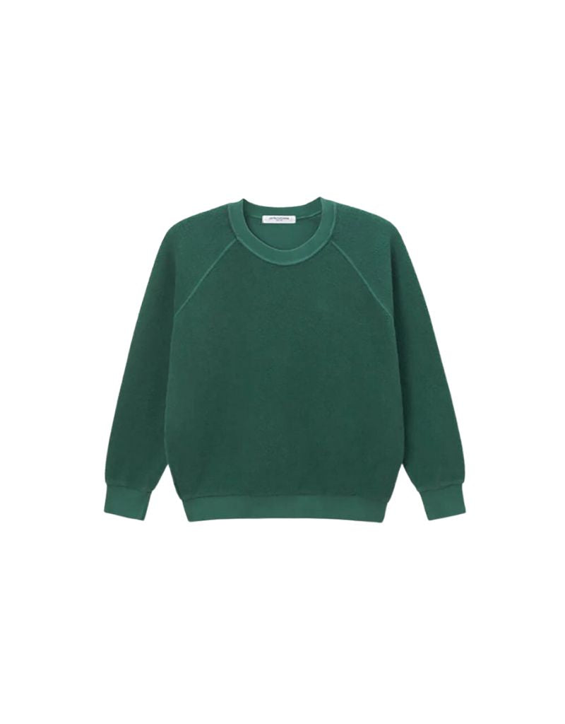 Perfect White Tee Ziggy Inside Out Sweatshirt in Evergreen
