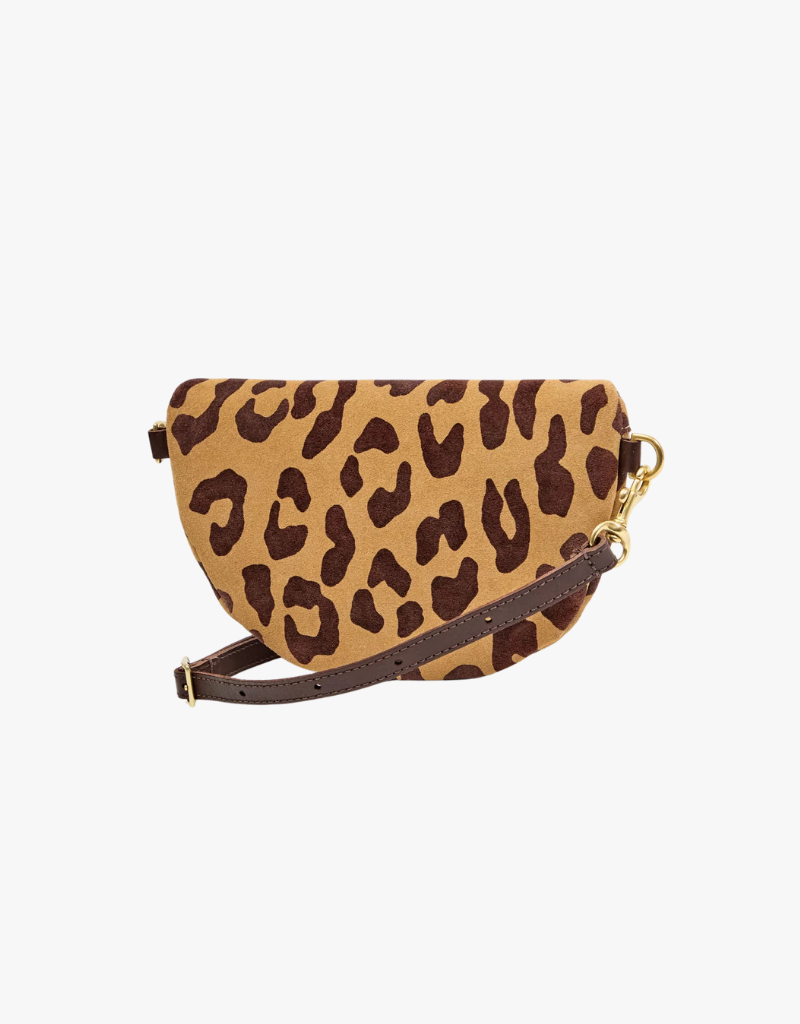 Clare V. Petite Fanny - Pablo Cat Suede in Lark & Brown