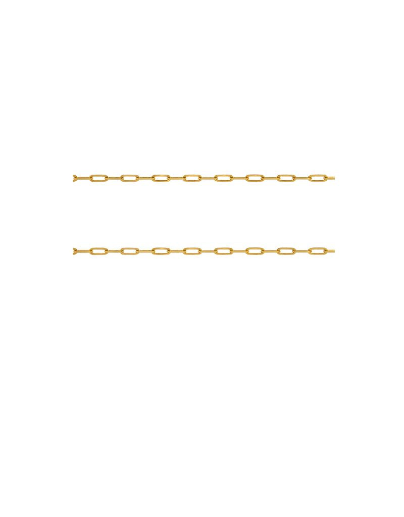 Bridget King Large Long Link Chain 19" in Yellow Gold