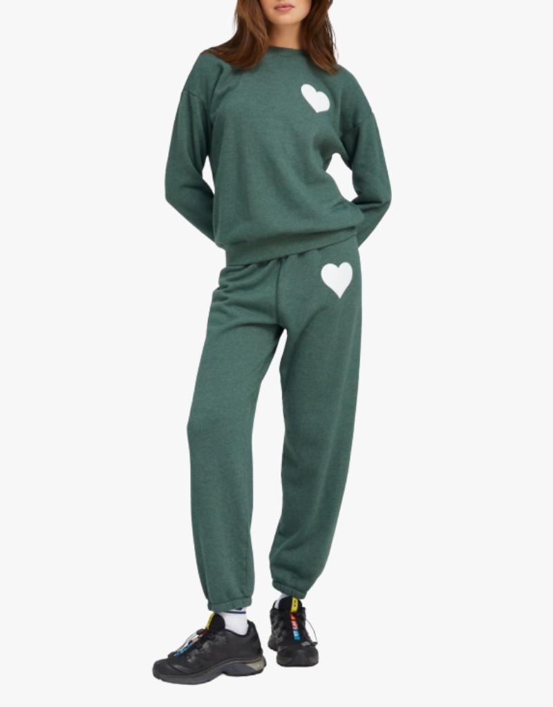 SPRWMN Heart Sweatpants in Sage