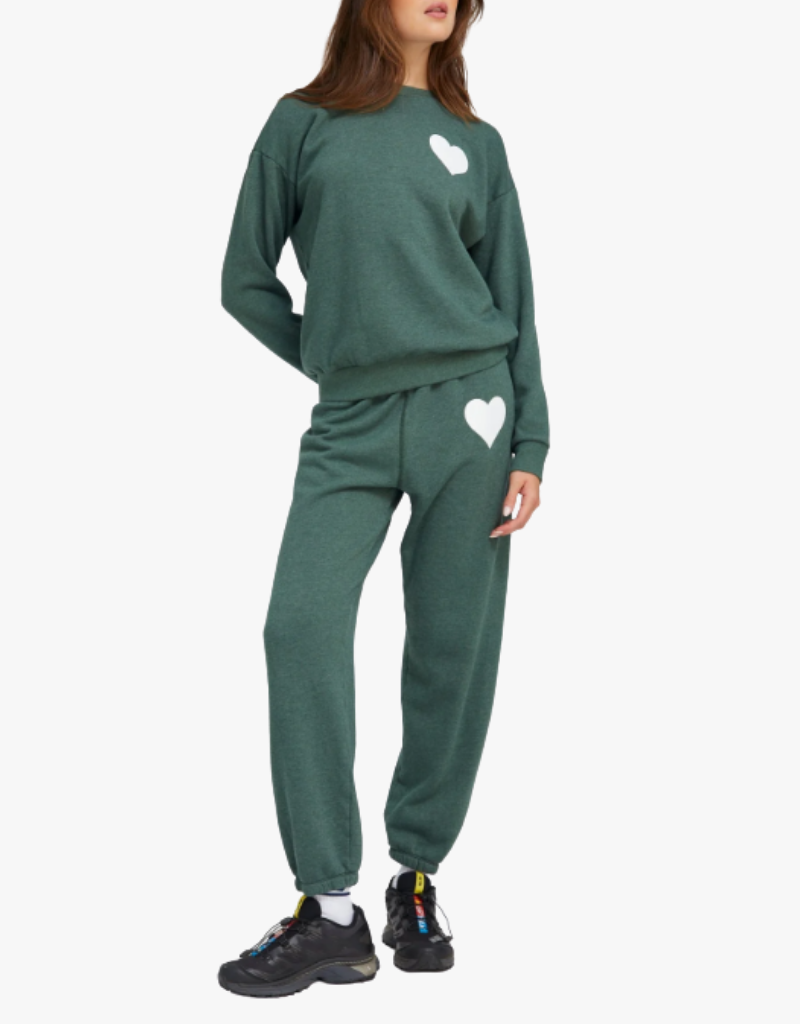 SPRWMN Heart Sweatpants in Sage