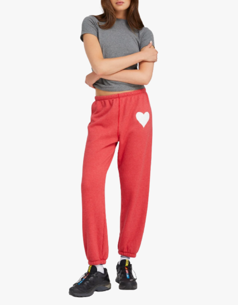 SPRWMN Heart Sweatpants in Red
