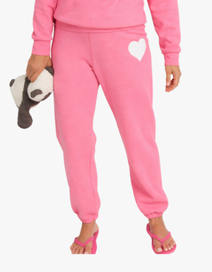 SPRWMN Heart Sweatpants in Peony