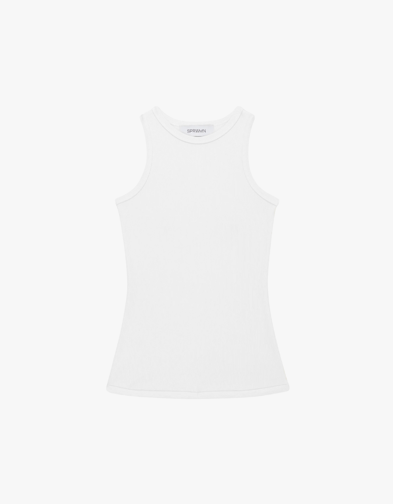 SPRWMN Rib Racer Front Tank in White