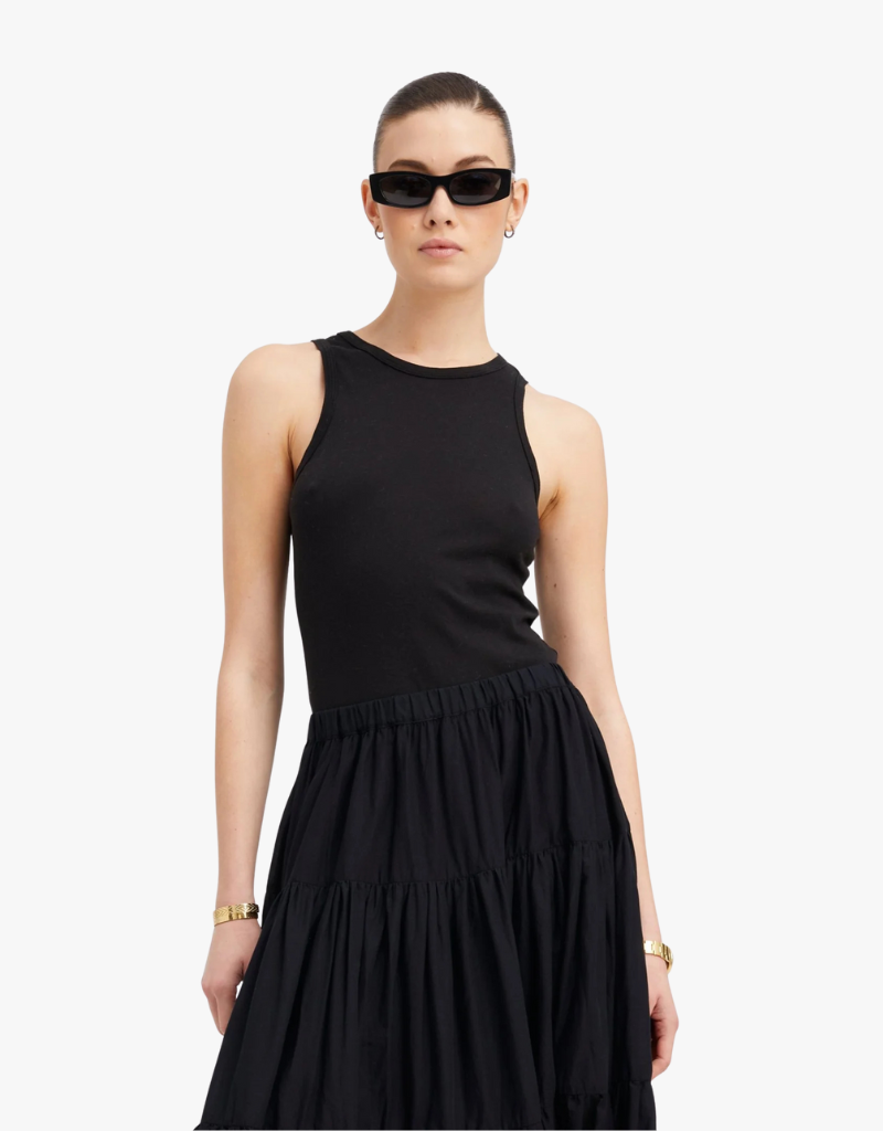 SPRWMN Racer Tank Top in Black