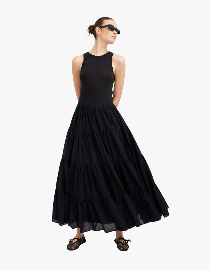 SPRWMN Racer Tank Top in Black