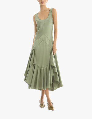 Secret Mission Evelyn Dress in Laurel Green