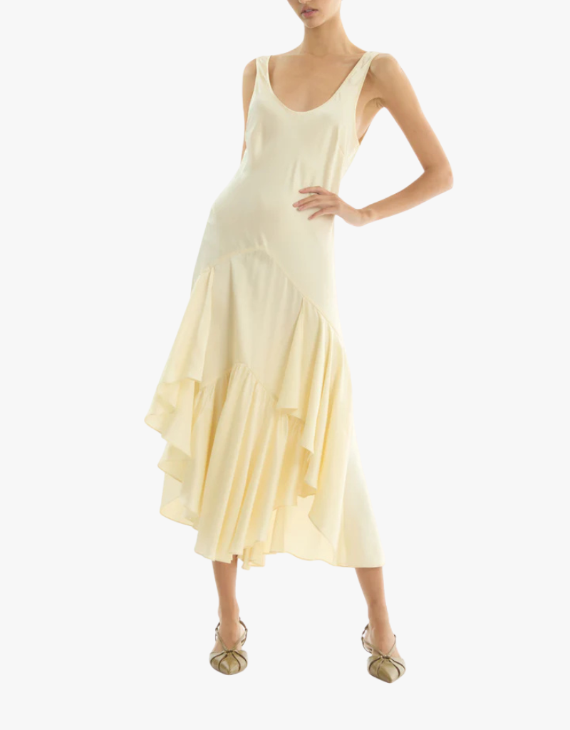 Secret Mission Evelyn Dress in Vintage Crème