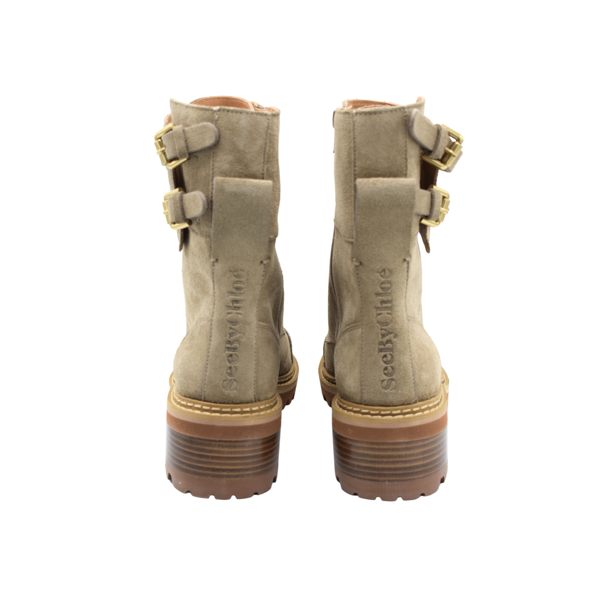 See by Chloe Mallory Boots in Dark Beige