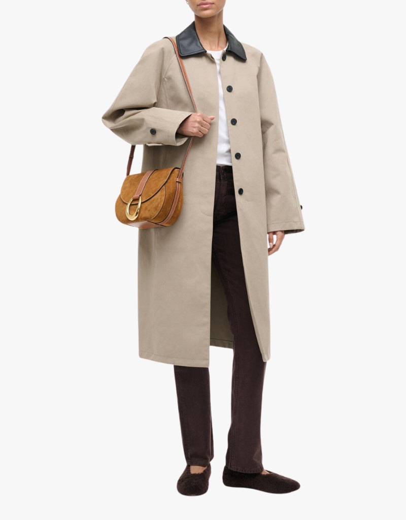 Staud Bella Saddle Bag in Tan