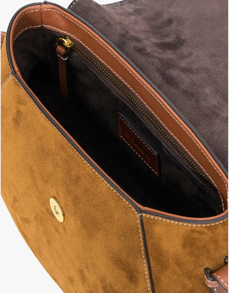 Staud Bella Saddle Bag in Tan