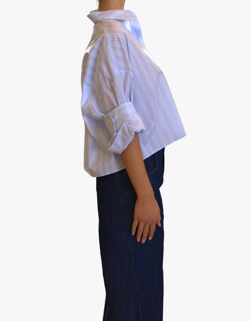 TWP Next Ex Shirt in Blue & Midnight