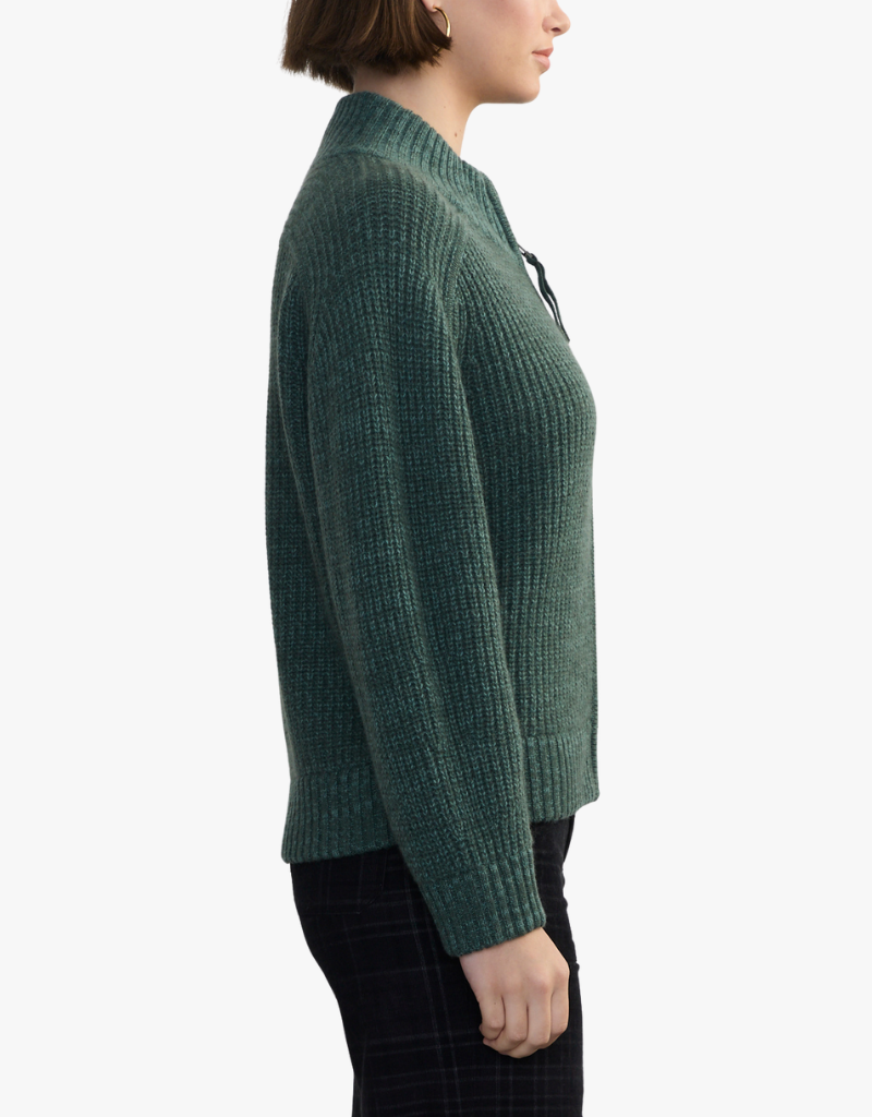 Margaret O'Leary Tahoe Zip-Up in Kale Mix