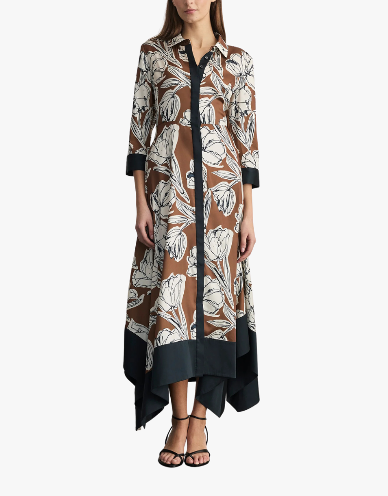 Tanya Taylor Selene Dress in Acorn Multi