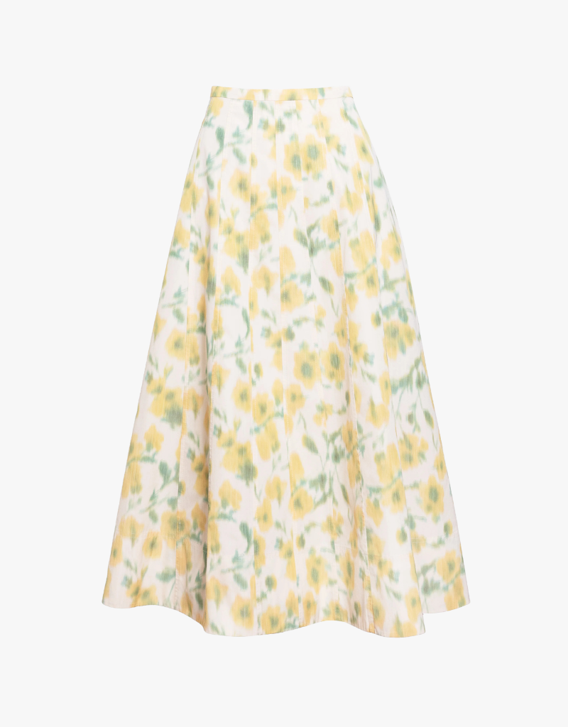 Tanya Taylor Tavia Skirt in Butter Multi