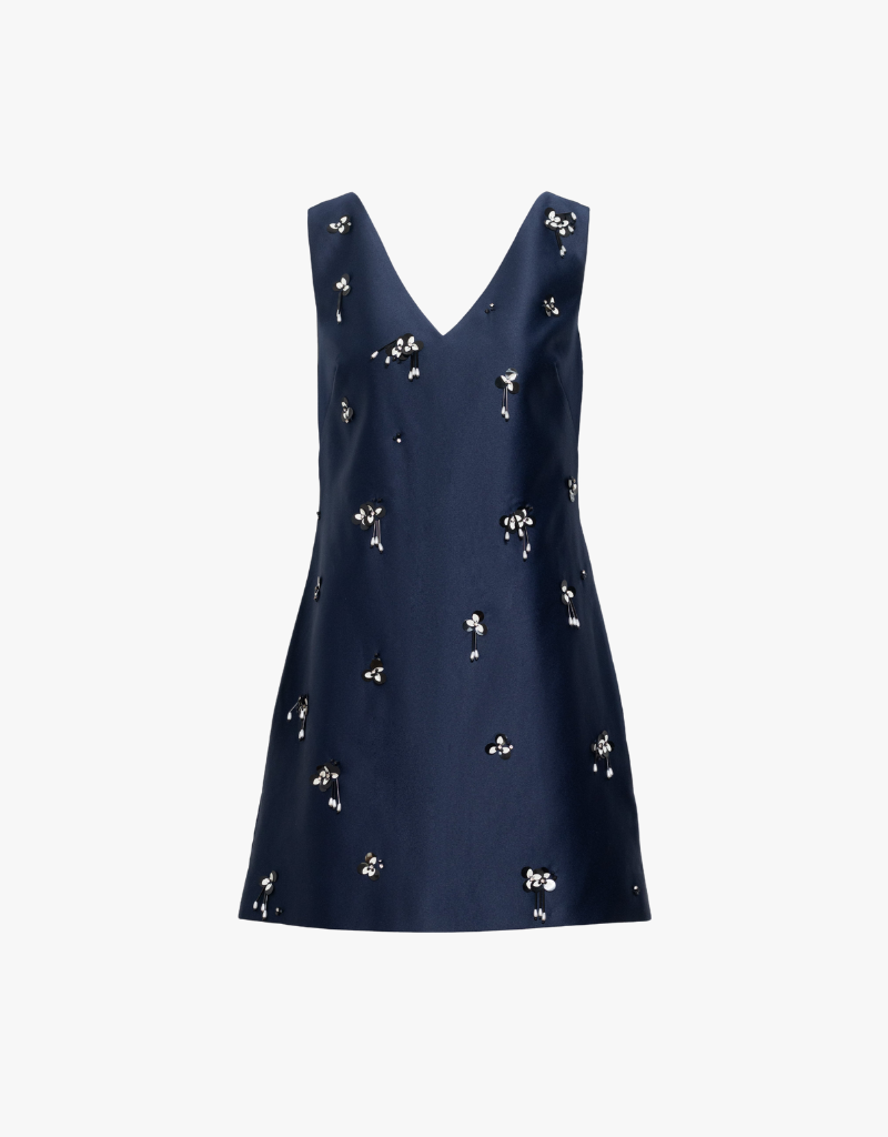 Tanya Taylor Halston Dress in Midnight