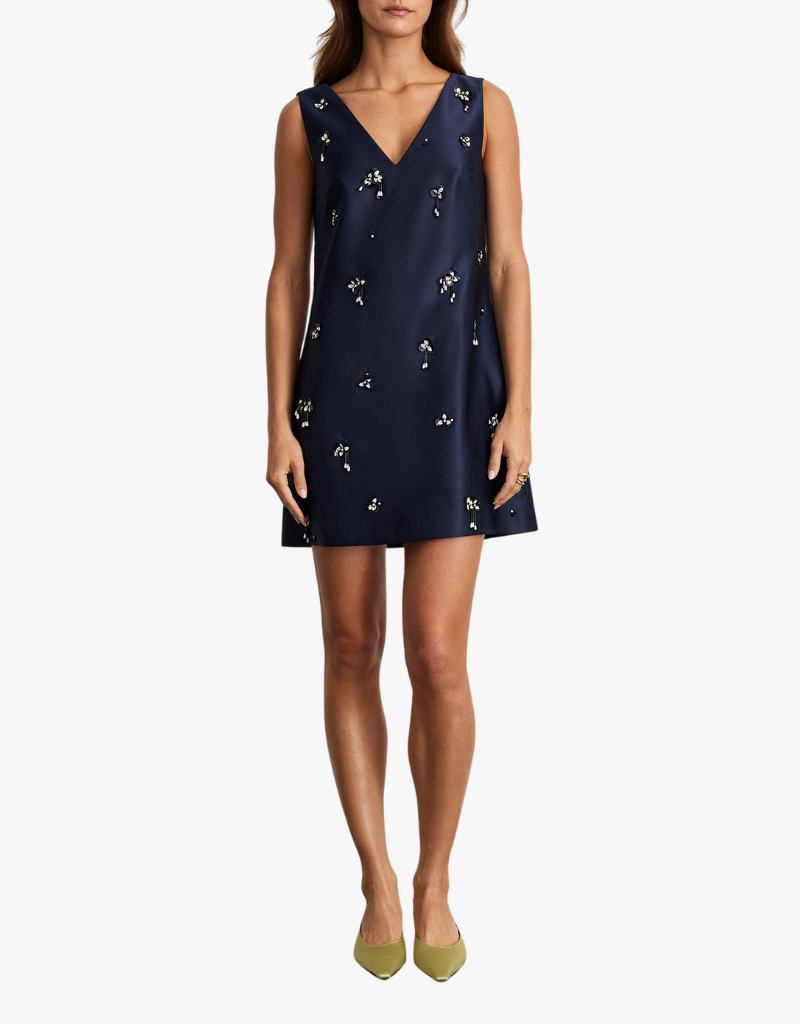 Tanya Taylor Halston Dress in Midnight