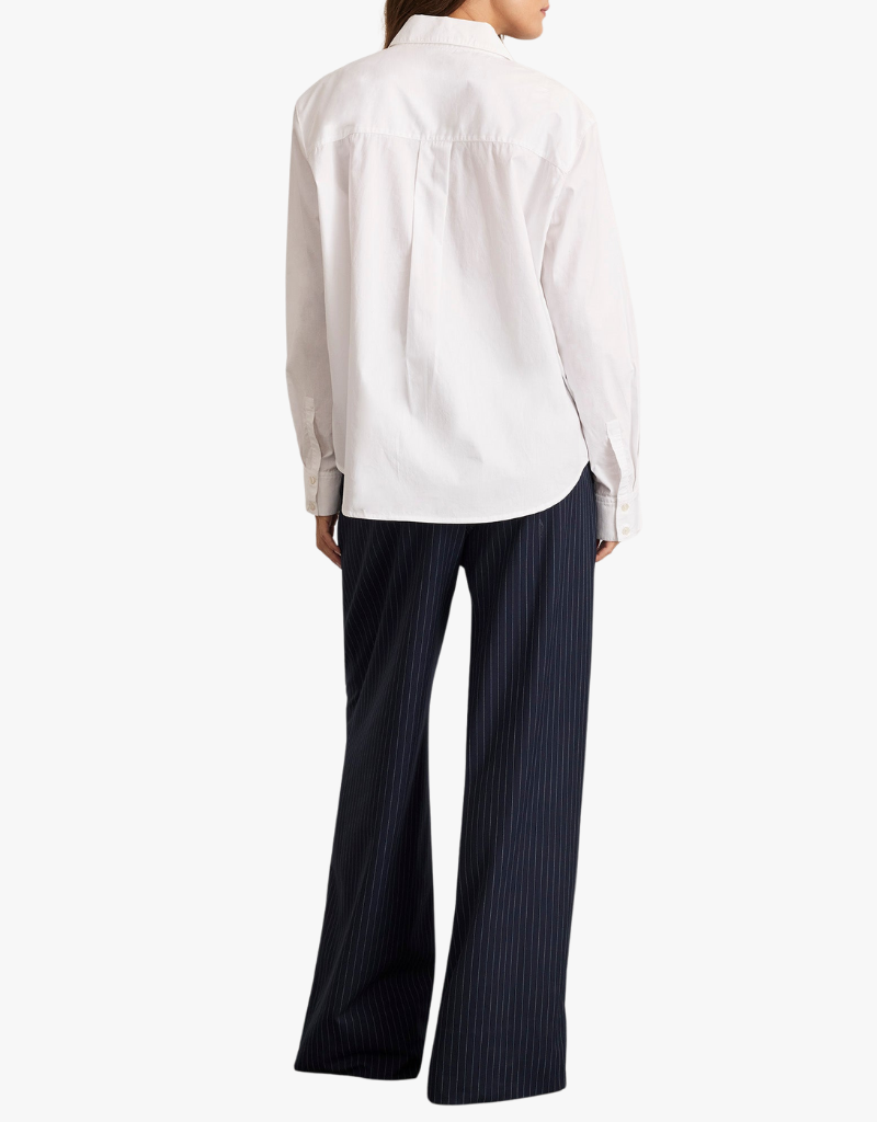 Tanya Taylor Margaux Embellished Top in Optic White