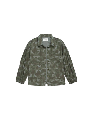 The Great The Blouson Sleeve Chore Jacket in Desert Camo