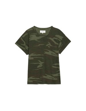 The Great The Boxy Crew Tee in Deep Woods Camo