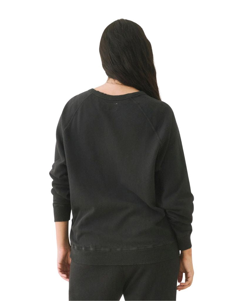The Great The College Sweatshirt in Almost Black