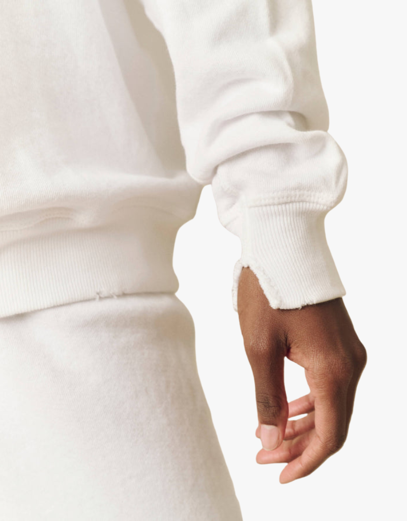 The Great The College Sweatshirt in True White