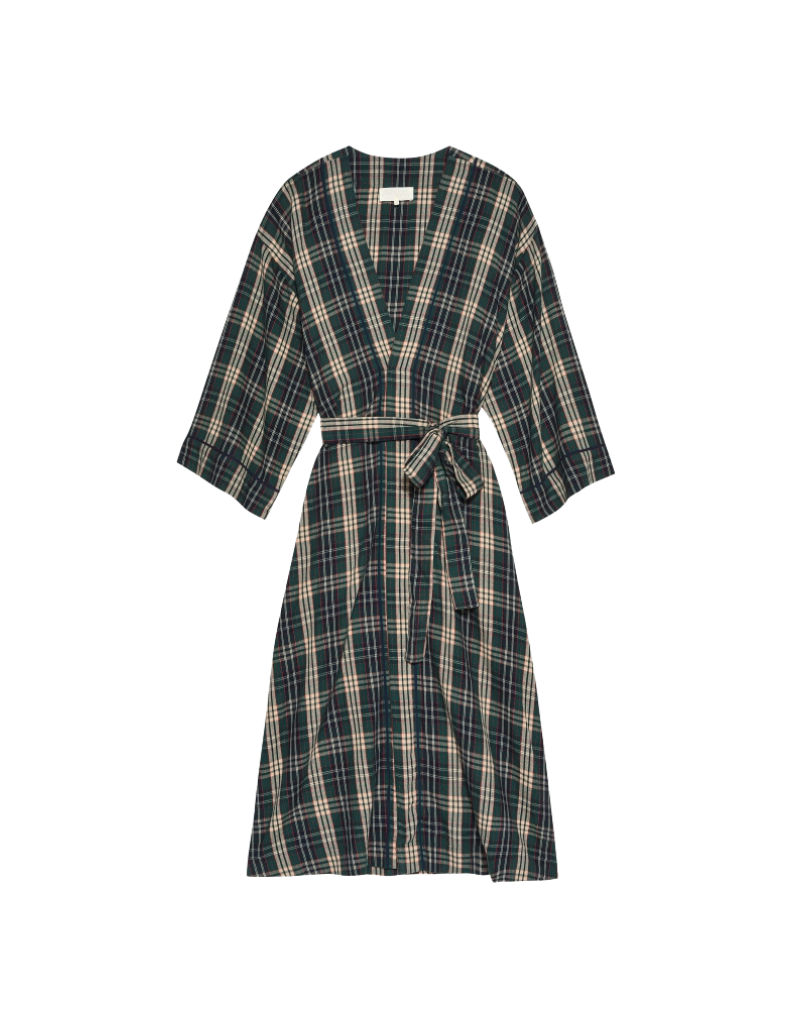 The Great The Robe in Pine Needle Plaid