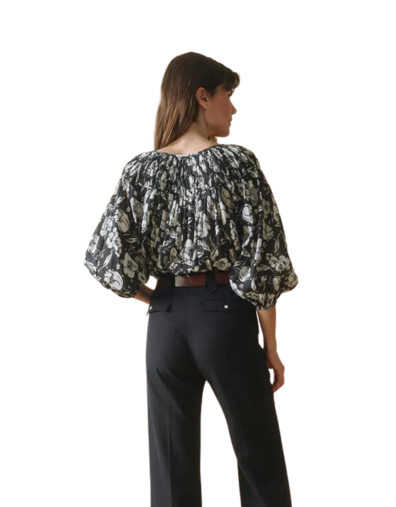 The Great The Swift Top in Navy Whisper Floral