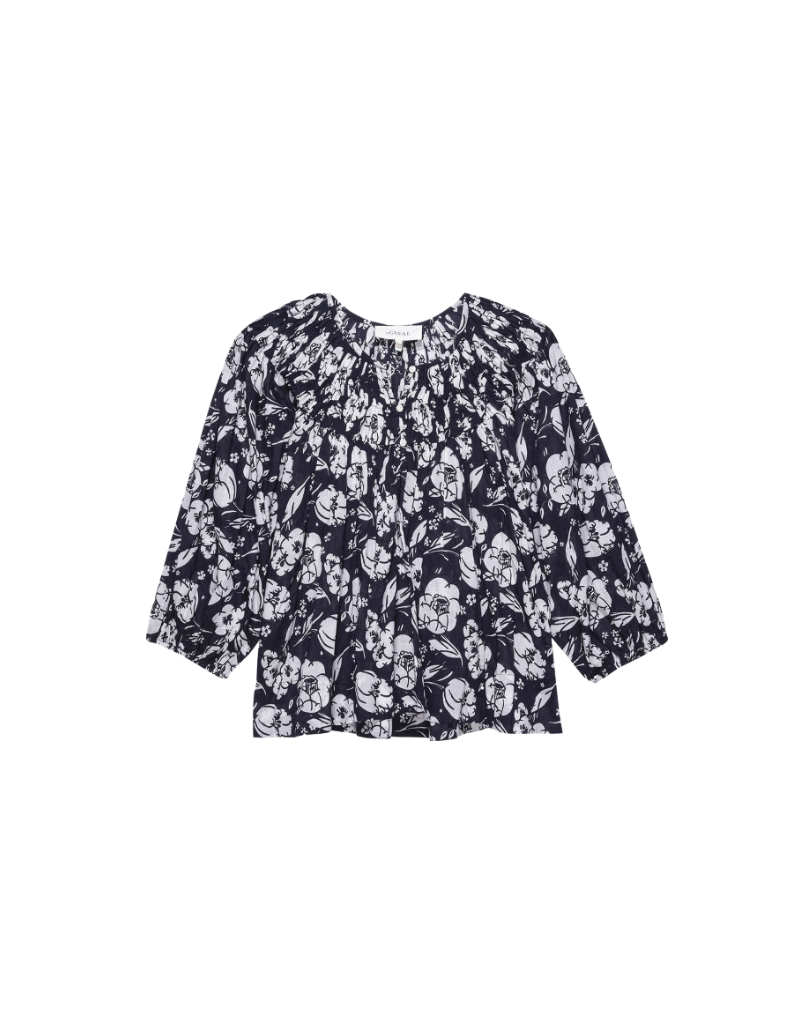 The Great The Swift Top in Navy Whisper Floral
