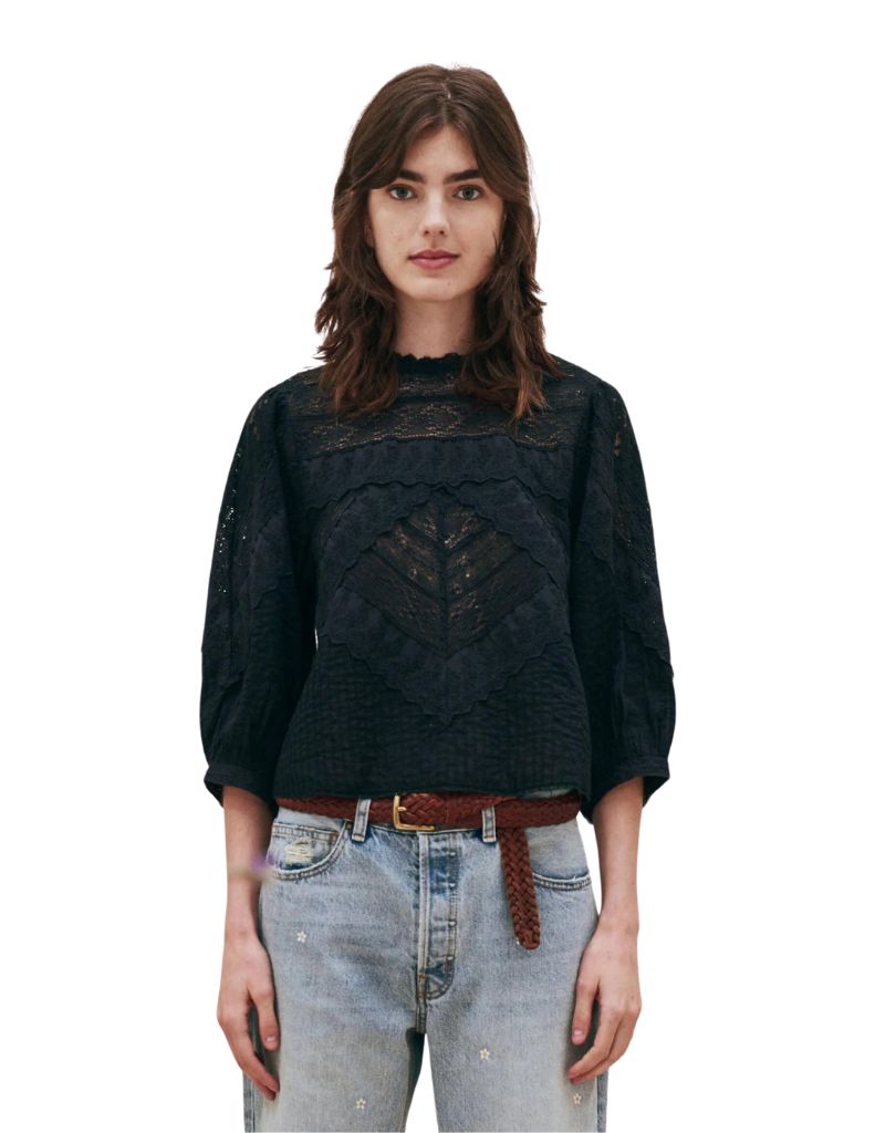 The Great The Verona Top in Black