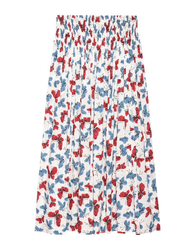 The Great The Viola Skirt in Butterfly Floral