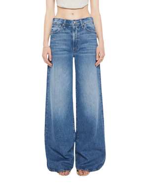 Mother The Ditcher Roller Zip Sneak Jeans in Remember When