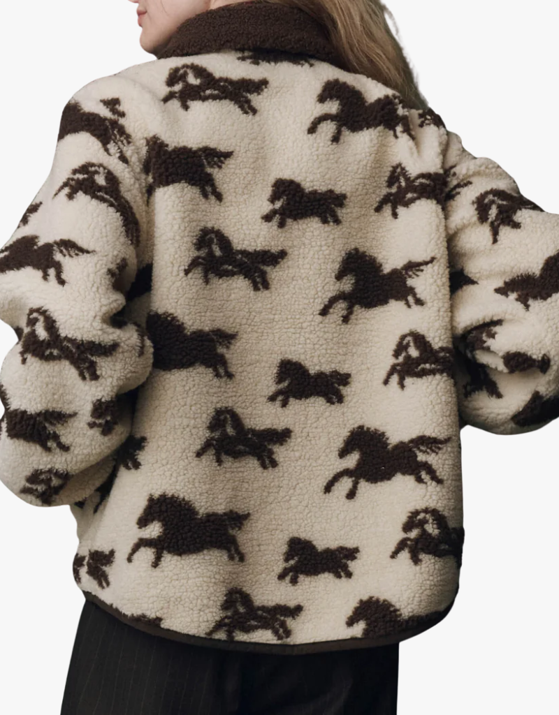 The Great The Pasture Jacket in Cream w/ Hickory